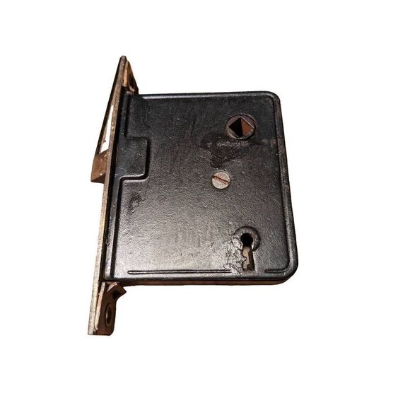 Vintage porshlen and brass door knobs. With hardware. - Picture 7 of 13